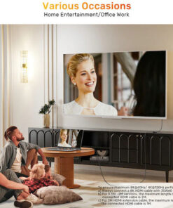 Alternative view of Unitek Cable HDMI male - HDMI male 1.5m Χρυσό C11091A