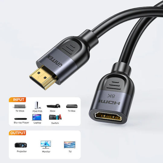 Unitek Cable HDMI male - HDMI male 1.5m Χρυσό C11091A - Image 6