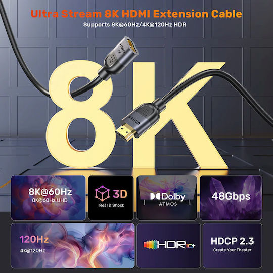 Unitek Cable HDMI male - HDMI male 1.5m Χρυσό C11091A - Image 7