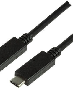 LogiLink USB 2.0 Cable USB-C male - USB-C 60W Μαύρο 1m (CU0129)