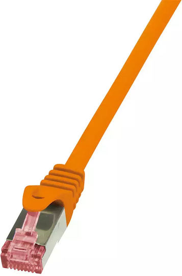 LogiLink S/FTP Cat.6 Καλώδιο Δικτύου Ethernet 0.5m Πορτοκαλί 1τμχ CQ2028S