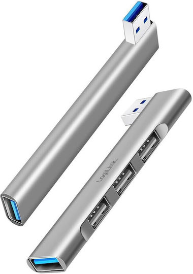 LogiLink USB 3.0 Hub 4 Θυρών με σύνδεση USB-A Γκρι (UA0436) - Image 7