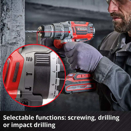 Einhell TP-CD 18/70 Κρουστικό Δραπανοκατσάβιδο Μπαταρίας Solo Brushless 18V 4514315 - Image 5