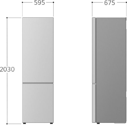 LG Ψυγειοκαταψύκτης 387lt Total NoFrost Υ203xΠ59.5xΒ67.6εκ. Inox GBV7280BMB - Image 4