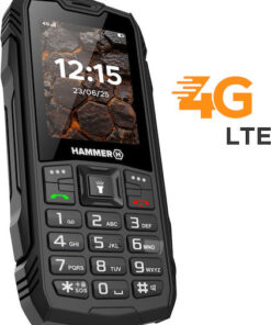 Alternative view of Hammer Rock LTE Dual SIM Ανθεκτικό Κινητό με Μεγάλα Κουμπιά Μαύρο