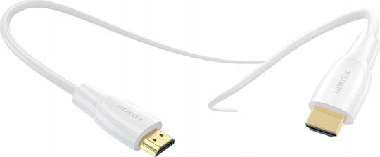 Unitek HDMI 2.0 Cable HDMI male - HDMI male 0.5m Λευκό C11090AWH03-0.5M - Image 3