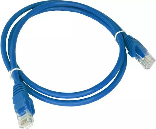 A-LAN U/UTP Cat.5e Καλώδιο Δικτύου Ethernet 0.25m Μπλε 1τμχ KKU5NIE0.25