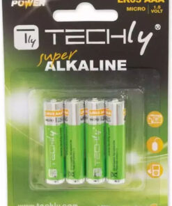 Techly Αλκαλικές Μπαταρίες AAA 1.5V 4τμχ