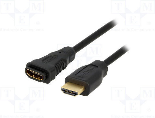 LogiLink CH0056 HDMI 1.4 Cable HDMI male - HDMI female 2m Μαύρο CH0056 - Image 2