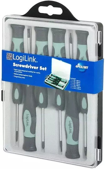 LogiLink Σετ 6 Κατσαβίδια Ακριβείας με 6 Εναλλασσόμενες Μύτες WZ0021 - Image 3