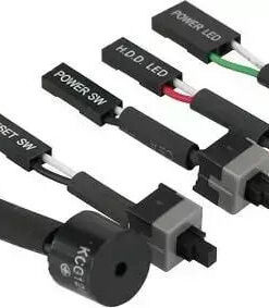 Alternative view of Kit De Test Pour Carte Mére Bouton Allumage Reset Diode Power Hdd Speaker