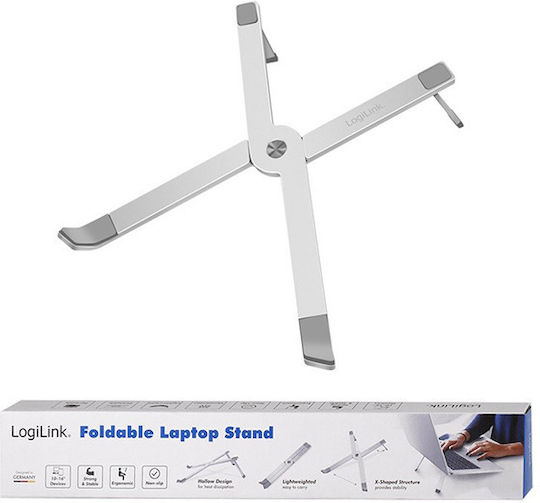 LogiLink Βάση Στήριξης για Laptop έως 16" Ασημί (AA0166)