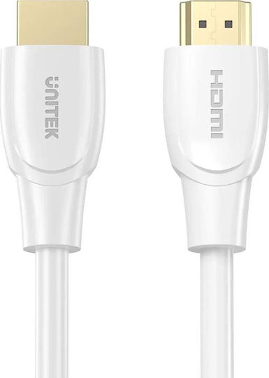 Unitek HDMI 2.0 Cable HDMI male - HDMI male 1m Λευκό C11090AWH03-1M - Image 10