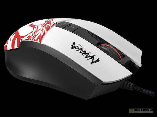 A4Tech BLOODY L65 MAX Gaming Ποντίκι 12000 DPI Black/White - Image 5
