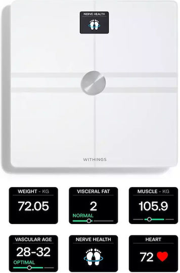 Withings Smart Ζυγαριά με Λιπομετρητή σε Λευκό χρώμα 13700546708050 - Image 5
