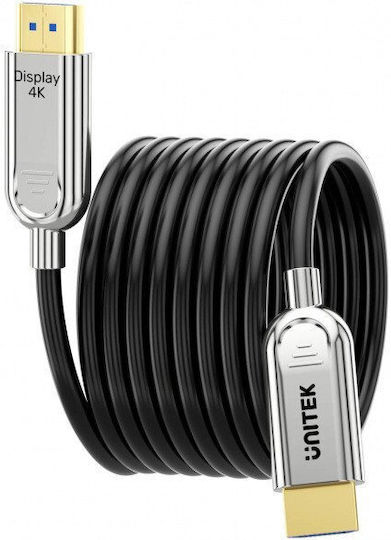Unitek HDMI 2.0 Cable HDMI male - HDMI male 80m Μαύρο - Image 2