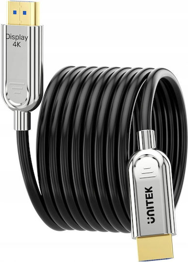 Unitek HDMI 2.0 Cable HDMI male - HDMI male 40m Μαύρο - Image 3