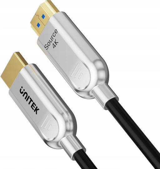 Unitek HDMI 2.0 Cable HDMI male - HDMI male 30m Μαύρο - Image 4