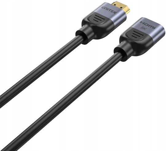 Unitek Cable HDMI male - HDMI female 1m Μαύρο - Image 3