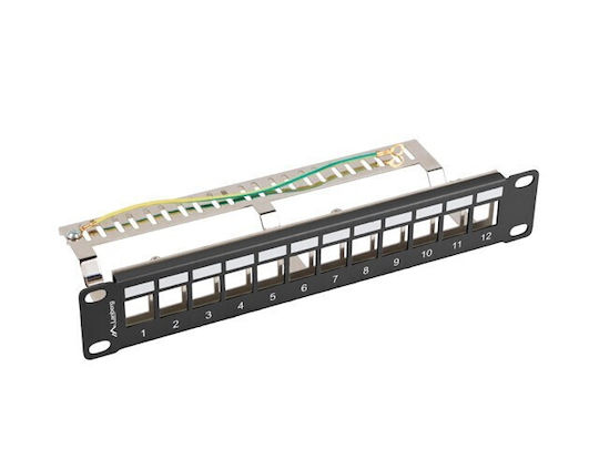 Lanberg Patch Panel 12-port 1u 10" Ftp Black Ppks-9212-b - Image 2