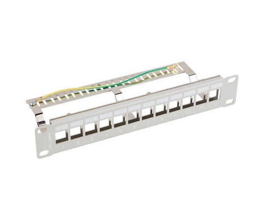 Lanberg Patch Panel 12-port 1u 10" Ftp Gray Ppks-9212-s - Image 2