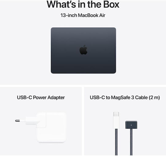 Apple MacBook Air 13.6" IPS Retina Display (M4-10‑core/16GB/512GB SSD/10-Core GPU) Midnight (US Keyboard) - Image 4