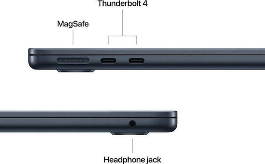Apple MacBook Air 13.6" IPS Retina Display (M4-10‑core/16GB/512GB SSD/10-Core GPU) Midnight (US Keyboard) - Image 9