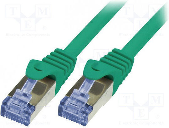 LogiLink U/UTP Cat.6a Καλώδιο Δικτύου Ethernet 0.25m Πράσινο 1τμχ CQ3015S - Image 2