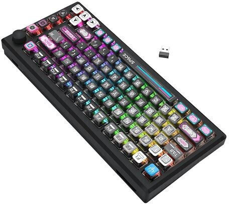Redragon Uranus Pro 82 Ασύρματο Gaming Μηχανικό Πληκτρολόγιο Tenkeyless με RGB φωτισμό (Αγγλικό US) - Image 2