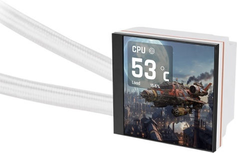 Thermaltake MAGFloe 360 Ultra Υδρόψυξη Επεξεργαστή Τριπλού Ανεμιστήρα 120mm για Socket AM4/AM5/1700/1200 με ARGB Φωτισμό Λευκή - Image 3