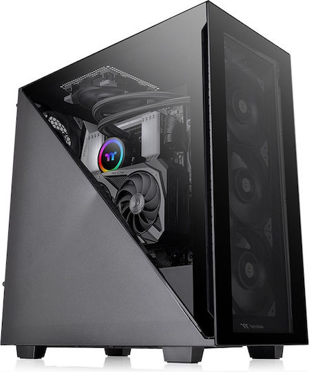 Thermaltake Divider 300 TG Gaming Midi Tower Κουτί Υπολογιστή με Πλαϊνό Παράθυρο Μαύρο - Image 6