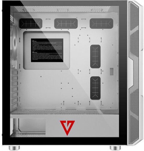 Modecom Amirani Gaming Midi Tower Κουτί Υπολογιστή με Πλαϊνό Παράθυρο Λευκό - Image 6