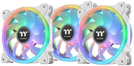 Thermaltake SWAFAN 12 RGB Case Fan 120mm με Σύνδεση 9-Pin 3τμχ Premium Edition White - Image 5