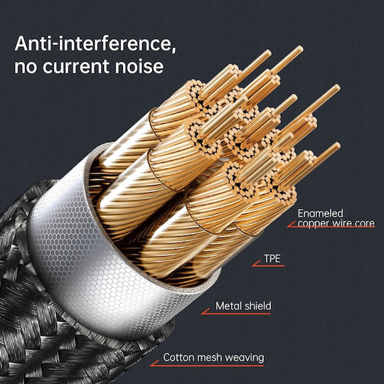Mcdodo Braided 3.5mm to Lightning Cable Μαύρο 1.8m (CA-0890) - Image 9