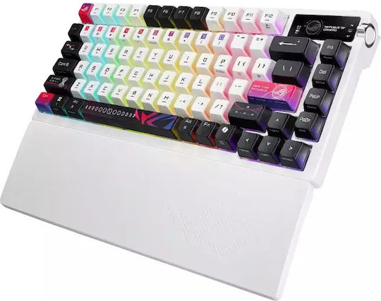 Asus ROG Azoth X Ασύρματο Gaming Μηχανικό Πληκτρολόγιο 75% με ROG NX Snow διακόπτες και RGB φωτισμό (International English) Λευκό - Image 2