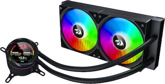 Redragon CCW-1019 Υδρόψυξη Επεξεργαστή Διπλού Ανεμιστήρα 120mm για Socket AM4/AM5/1700/115x με RGB Φωτισμό - Image 5