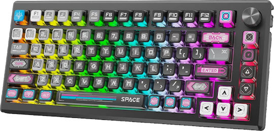 Redragon Uranus Pro 82 Ασύρματο Gaming Μηχανικό Πληκτρολόγιο Tenkeyless με RGB φωτισμό (Αγγλικό US) - Image 3