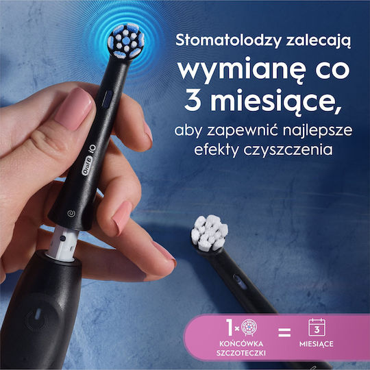 Oral-B iO Gentle Care Ανταλλακτικές Κεφαλές για Ηλεκτρική Οδοντόβουρτσα Black 4τμχ - Image 4