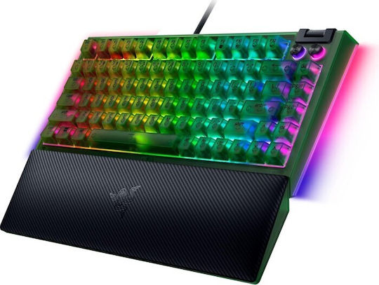 Razer BlackWidow V4 Gaming Μηχανικό Πληκτρολόγιο 75% με Razer Orange διακόπτες και RGB φωτισμό (Αγγλικό US) Phantom Green Edition - Image 2