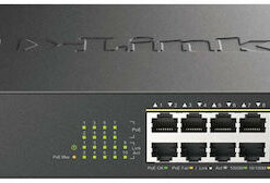D-Link DGS-1010MP/E Unmanaged L2 PoE Switch με 8 Θύρες Gigabit (1Gbps) Ethernet και 1 SFP Θύρα