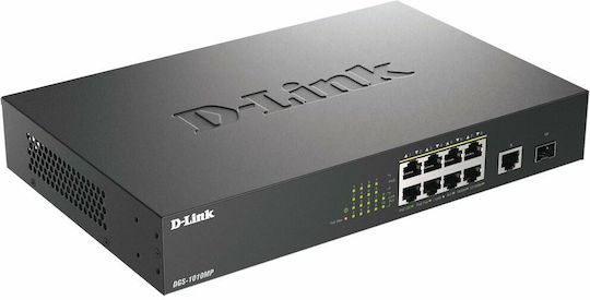 D-Link DGS-1010MP/E Unmanaged L2 PoE Switch με 8 Θύρες Gigabit (1Gbps) Ethernet και 1 SFP Θύρα - Image 2