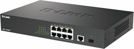 D-Link DGS-1010MP/E Unmanaged L2 PoE Switch με 8 Θύρες Gigabit (1Gbps) Ethernet και 1 SFP Θύρα - Image 3