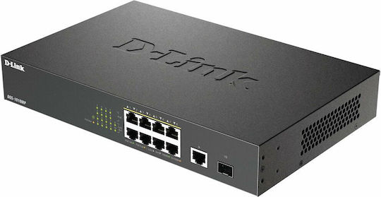D-Link DGS-1010MP/E Unmanaged L2 PoE Switch με 8 Θύρες Gigabit (1Gbps) Ethernet και 1 SFP Θύρα - Image 4