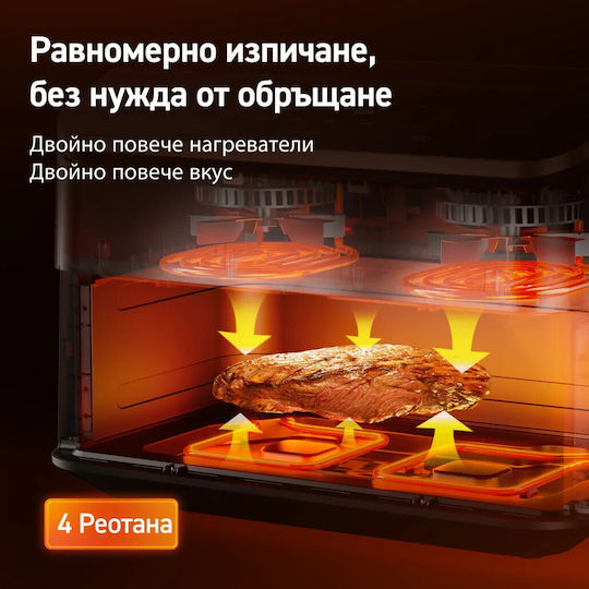 Cosori Dual Blaze TwinFry Air Fryer με Wi-Fi & Διπλό Αποσπώμενο Κάδο 10lt Λευκό - Image 4