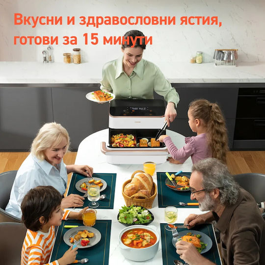 Cosori Dual Blaze TwinFry Air Fryer με Wi-Fi & Διπλό Αποσπώμενο Κάδο 10lt Λευκό - Image 11