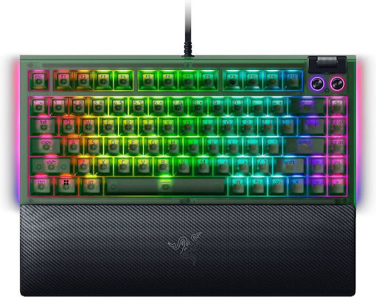 Razer BlackWidow V4 Gaming Μηχανικό Πληκτρολόγιο 75% με Razer Orange διακόπτες και RGB φωτισμό (Αγγλικό US) Phantom Green Edition - Image 5
