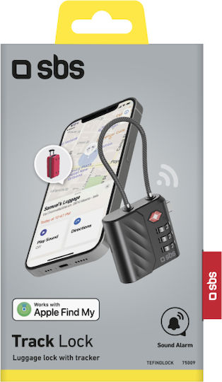 SBS Track My Lock Apple Find My Tracker Μαύρο - Image 2
