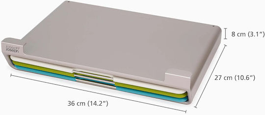 Joseph Joseph Folio Σετ Επιφάνεια Κοπής Ξύλινη Πολύχρωμη 36x28cm 3τμχ - Image 4