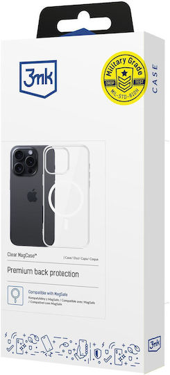 3MK Clear Magcase Back Cover Σιλικόνης 1.2mm Διάφανο (iPhone 16 Pro) - Image 3