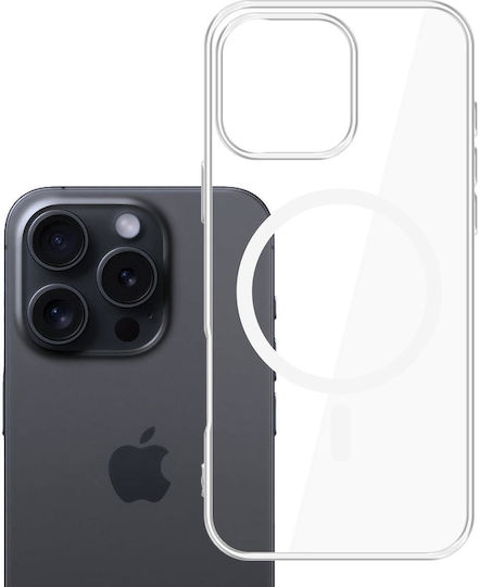 3MK Clear Magcase Back Cover Σιλικόνης 1.2mm Διάφανο (iPhone 16 Pro) - Image 6